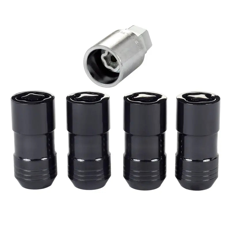 McGard Wheel Lock Nut Set - 4pk. (Cone Seat) M14X1.5 / 21mm & 22mm Dual Hex / 1.965in. L - Black - 24220