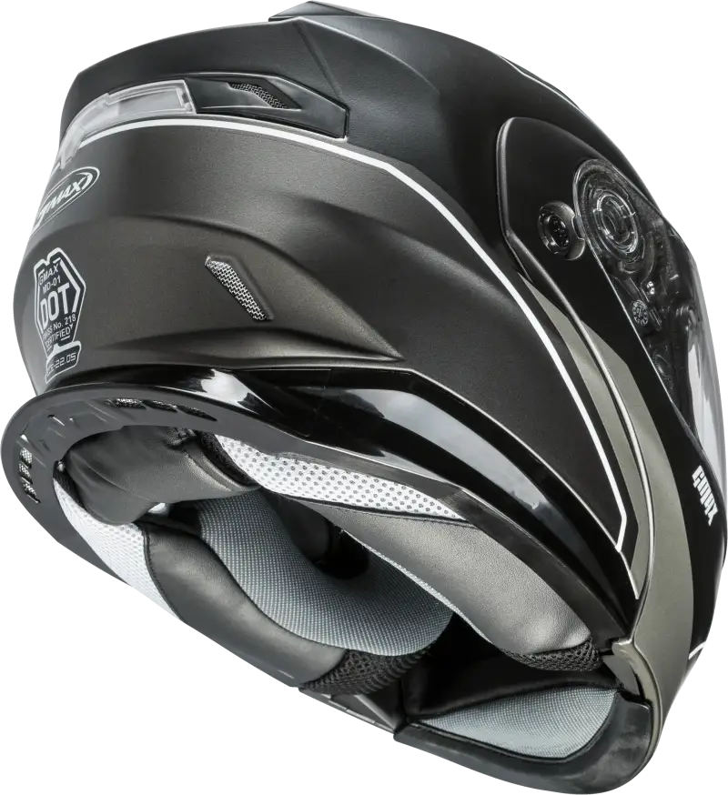 Md 01 Modular Exploit Helmet Matte Black/Silver Lg
