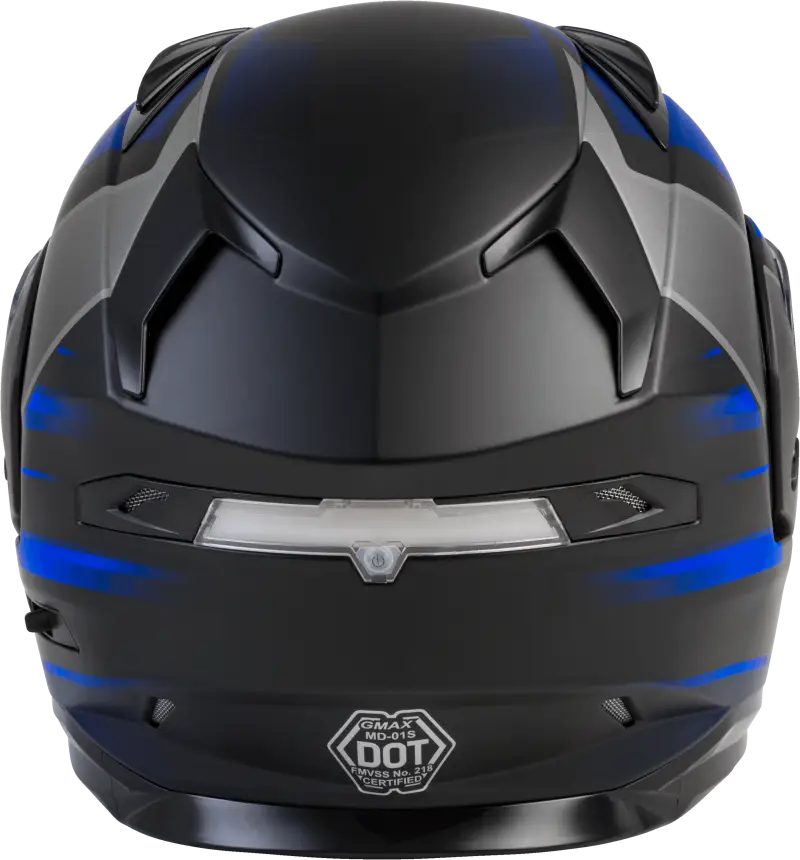 Md 01s Modular Snow Helmet Descendant Matte Black/Blue 3x