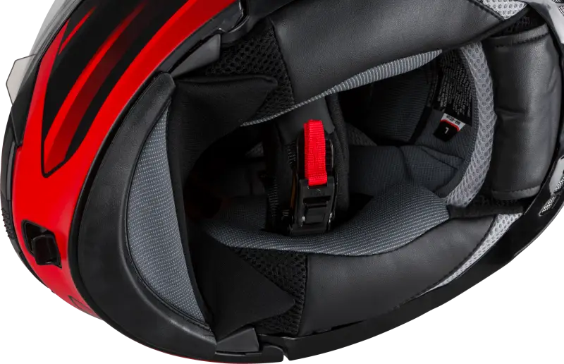 Md 01s Modular Snow Helmet Descendant Matte Black/Red 2x