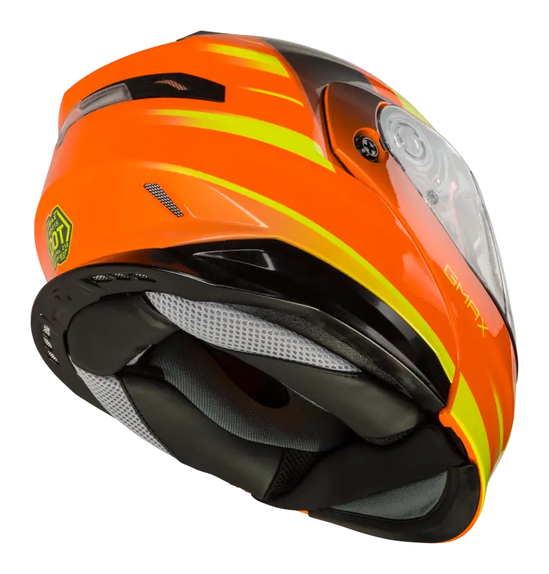 Md 01s Modular Snow Helmet Descendant Neon Org/Hi Vis Lg