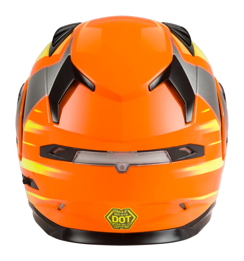 Md 01s Modular Snow Helmet Descendant Neon Org/Hi Vis Sm