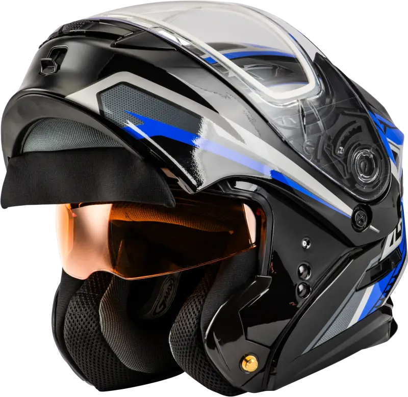 Md 01s Transistor Snow Helmet Blue/Black Lg