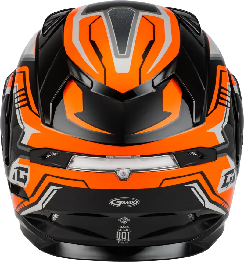 Md 01s Transistor Snow Helmet Orange/Black Lg - Powersports
