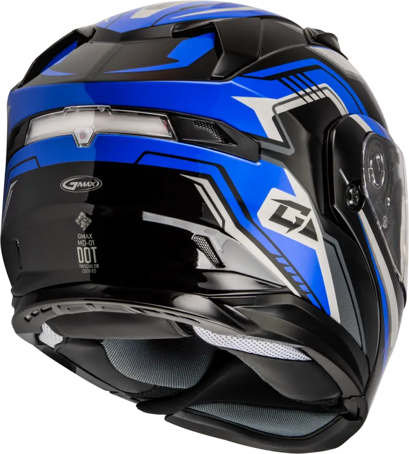 Md 01s Transistor Snow Helmet W Electric Shld Blue/Black Xl - Powersports