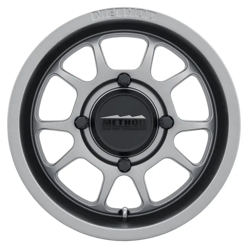 Method MR409 Bead Grip 15x7 / 4 + 3/13mm Offset / 4x156 / 132mm CB Steel Grey Wheel - Truck & Automotive