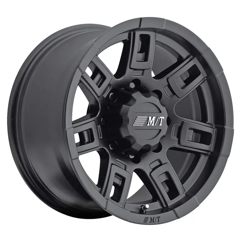 Black alloy wheel from Mickey Thompson Sidebiter II Wheel series - rugged look