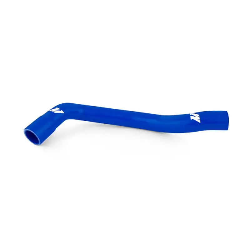 Blue silicone hose from Mishimoto Mini Cooper S hose kit for supercharged engines