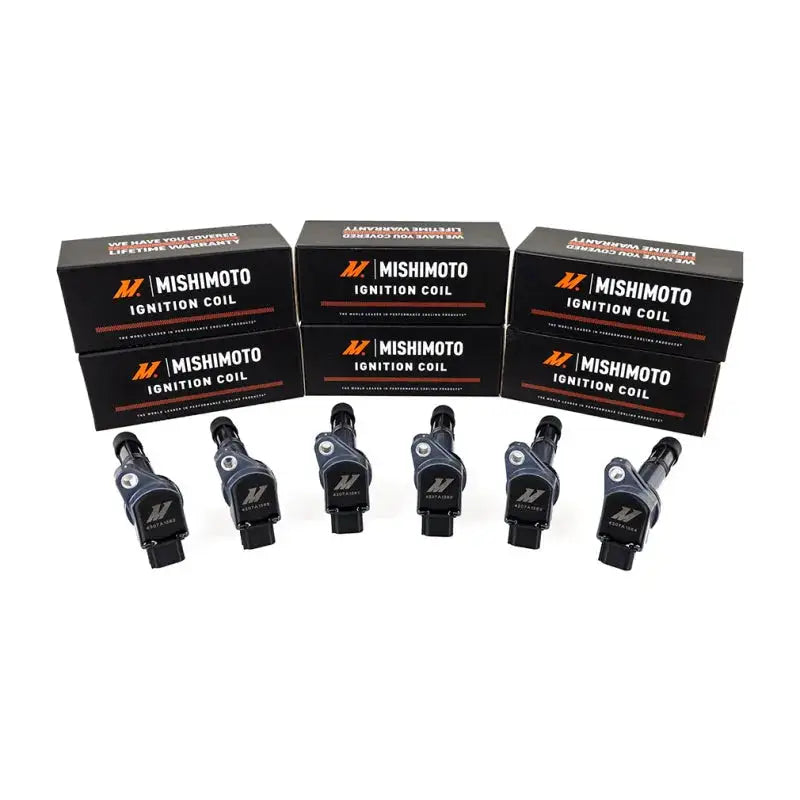 Image of Mishimoto ignition coils and boxes for Honda Civic ignition coil replacement