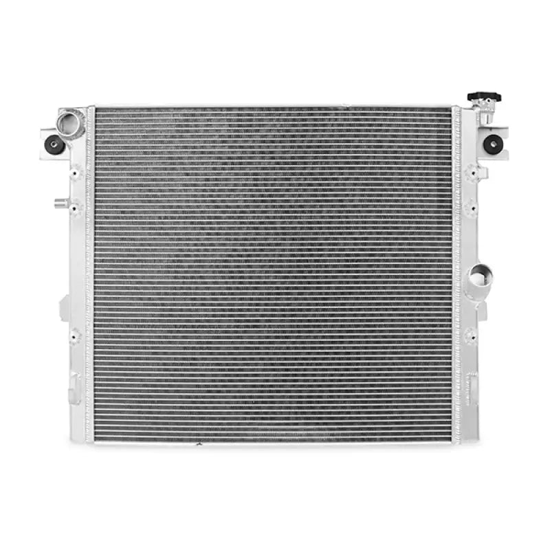 Mishimoto Jeep Wrangler JK Performance Aluminum Radiator V2 in shiny silver color