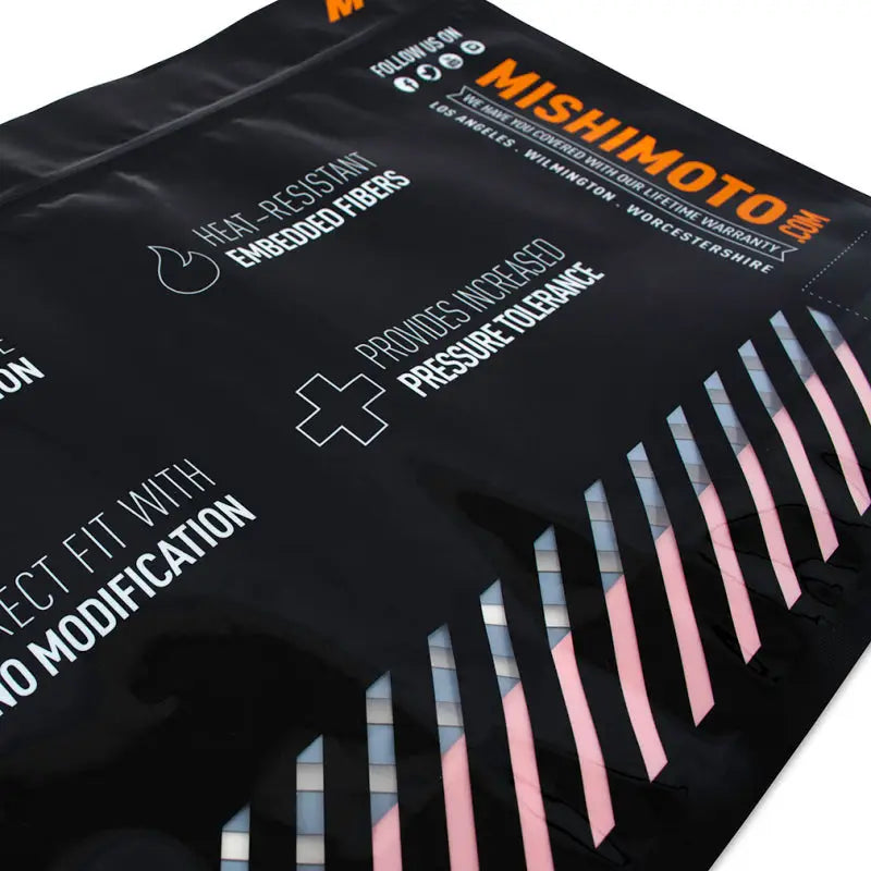 Mishimoto product packaging for silicone coolant hose kit for Pontiac G8 in red