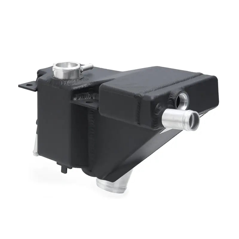 Black aluminum coolant expansion tank kit for Ford 6.7L Powerstroke engine