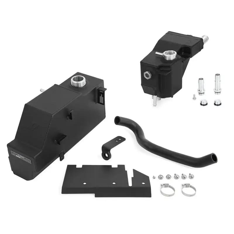 Black coolant expansion tank kit for Ford 6.7L Powerstroke trucks from Mishimoto