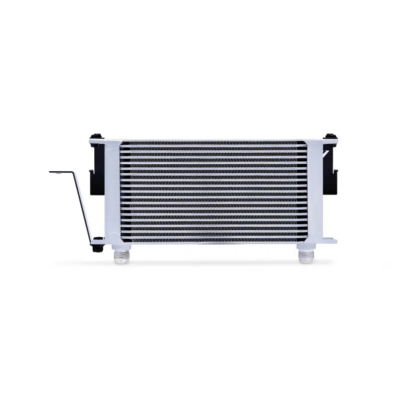 White and black oil cooler from Mishimoto Ford Fiesta ST oil cooler kit in silver