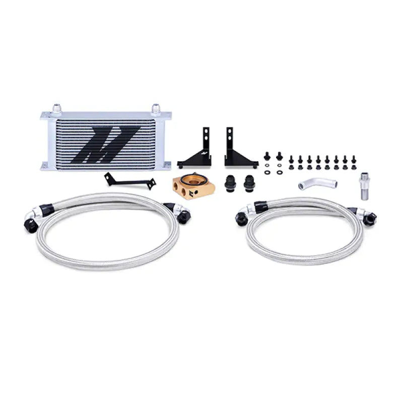 Mishimoto 14-16 Ford Fiesta ST oil cooler kit in silver for better engine cooling