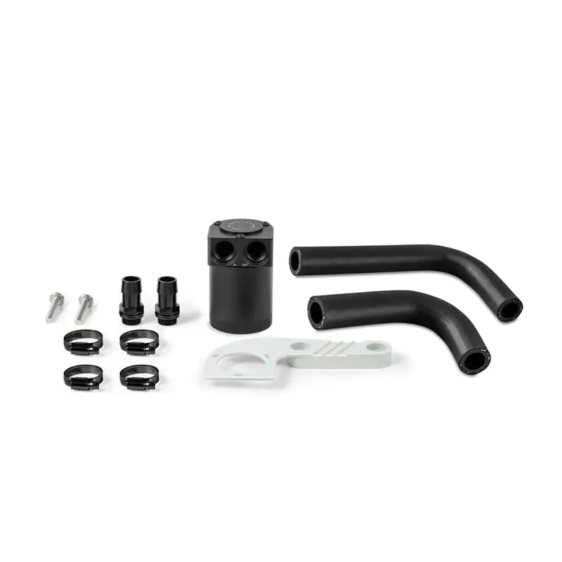 Black oil catch can kit for BMW F8X M3/M4 with baffled oil catch design