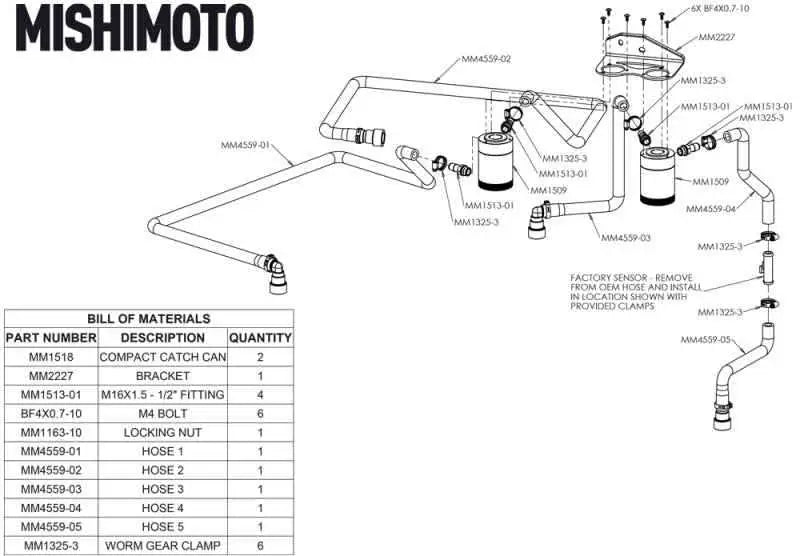 Mishimoto MMBCC-F27T-18SBE