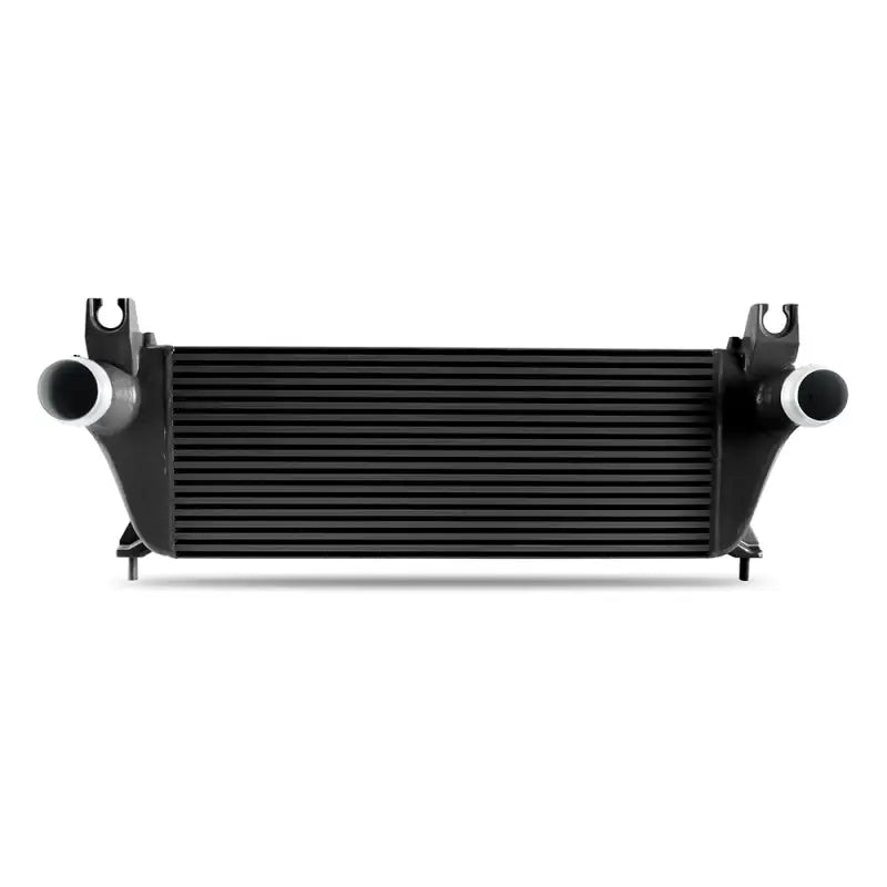 Mishimoto 19+ Ford Ranger 2.3L EcoBoost black performance intercooler kit with black MWBK pipes, delivers 13.6 whp and 13.9 lb-ft torque gains.