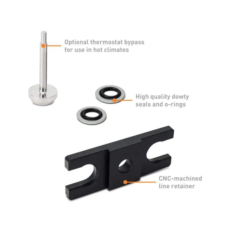 Engine cooling system components including thermal bypass valve for Mishimoto 2019+ RAM 6.7L Cummins