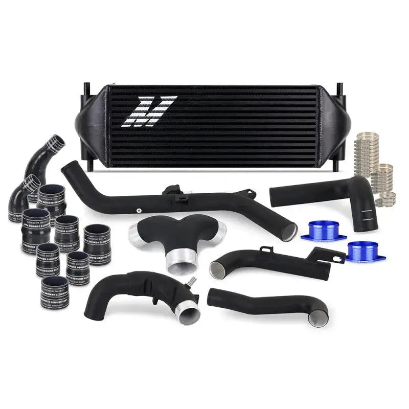 Automotive intercooler kit for Mishimoto 21+ Bronco stock location INT setup