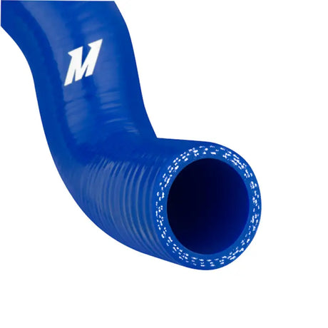 Blue silicone hose from Mishimoto Volkswagen Golf VR6 hose kit for better engine cooling