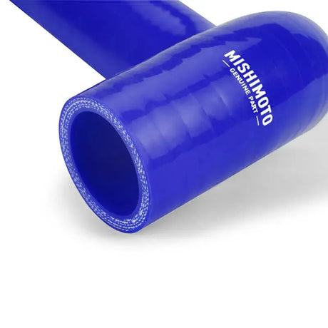 Blue silicone hose from Mishimoto Chevy Corvette Z06 radiator hose kit