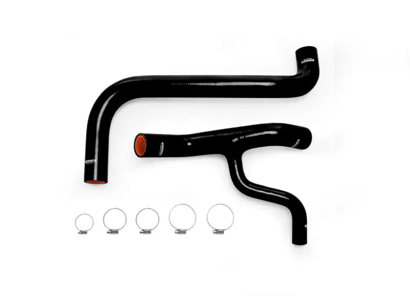 Black silicone radiator hose kit with clamps for Ford F-150 4.6L — durable radiator hose kit