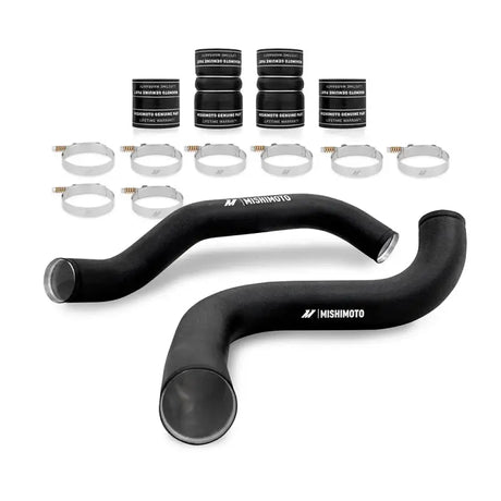 Mishimoto 99-03 Ford 7.3L Powerstroke PSD Intercooler Pipe/Boot Kit - Wrinkle Black - Truck & Automotive