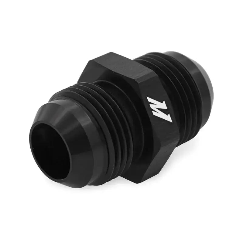 Black mishimoto aluminum -10AN union fitting for your high-performance setups