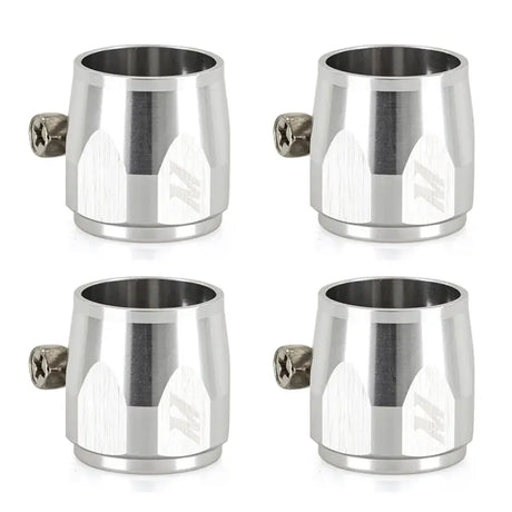 Mishimoto Aluminum -4AN Hex Finishers - Silver - Truck & Automotive