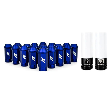 Mishimoto Aluminum Locking Lug Nuts 1/2 X 20 23pc Set Blue - Truck & Automotive
