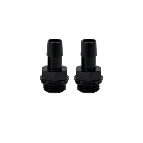Mishimoto 2pcs. M20x1.5 1/2in Aluminum Catch Can Fittings - Black - Mishimoto