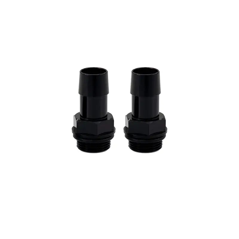 Mishimoto 2pcs. M20x1.5 5/8in Aluminum Catch Can Fittings - Black - Mishimoto