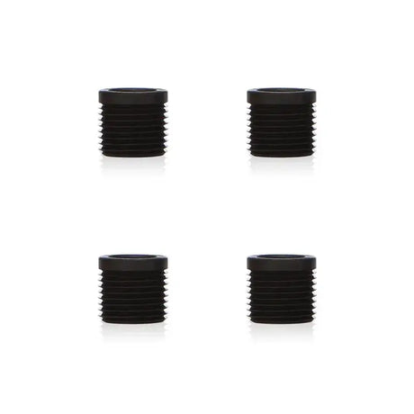 Four black threaded inserts for Mishimoto XL Shift Knob thread adapter replacement