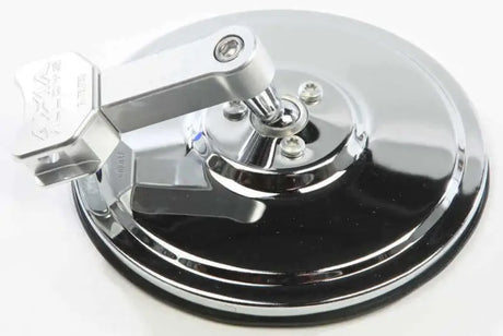 MOD5FSM-C 5" Round Flat Side Mirror Silver 1 Clamp Needed