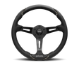 Momo Gotham Steering Wheel 350 mm - Black Leather/Black Spokes - Truck & Automotive