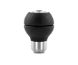 Momo Race Shift Knob - Black Airleather Aluminum Insert - Truck & Automotive