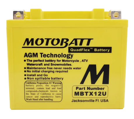 Battery Mbtx12u Sealed Factory Activated - MOTOBATT