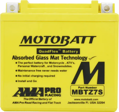 Battery Mbtz7s Sealed Factory Activated - MOTOBATT