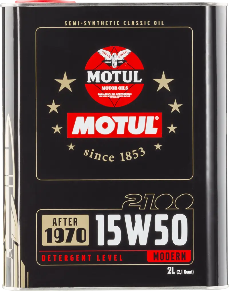Motul 15W50 Classic 2100 Oil - 10x2L - Case of 10 - Truck & Automotive