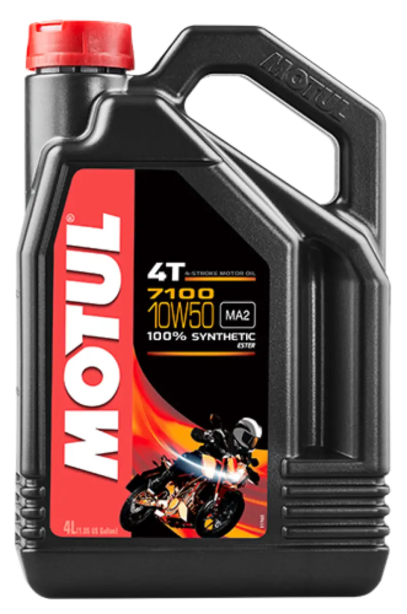 Motul 4L 7100 4-Stroke Engine Oil 10W50 4T - Case of 4 - Truck & Automotive