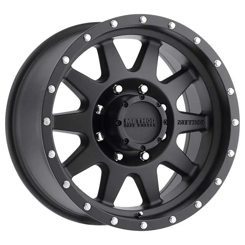 Method Wheels MR30189088518 Method MR301 The Standard 18x9 +18mm Offset 8x180 130.81mm CB Matte Black Wheel