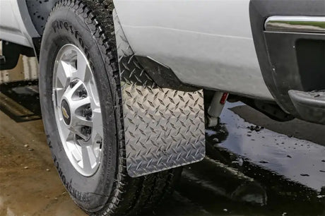 Mud Flap Multi-Fit (See Document for Guidance); 11 Inch X 19 Inch; Set of 2; Rectangle With Radius Notch; Without Logo;
