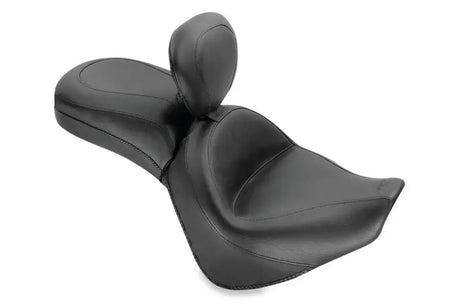 Mustang 06-21 Kawasaki Vulcan 900 Classic, Custom Touring 1PC Seat w/Driver Backrest - Black - 79417
