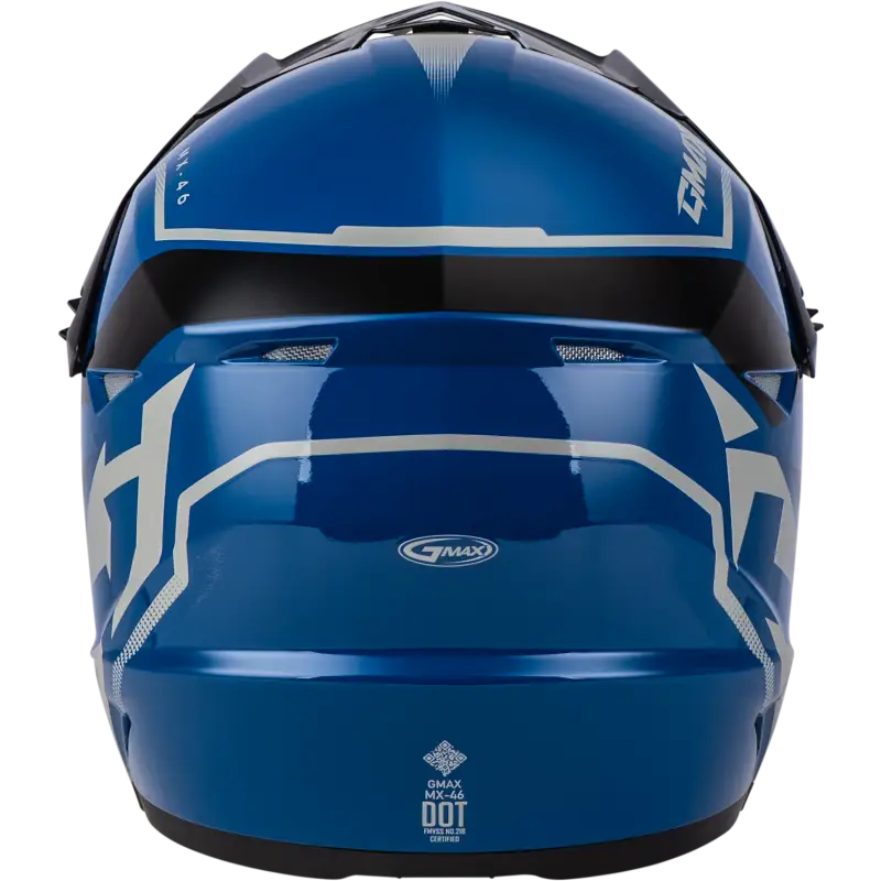 Mx 46 Compound Helmet Blue/Black/Grey Lg
