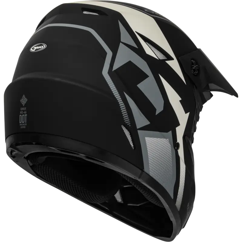 GMAX Mx 46 Compound Helmet Matte Black/Grey/White Ys for Powersports