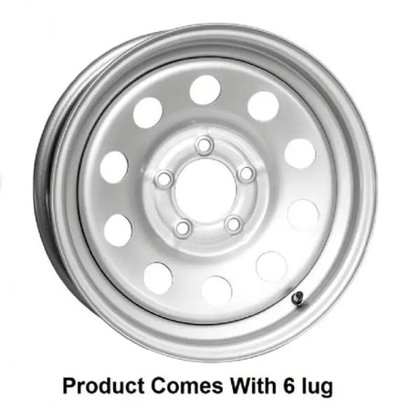 MX560655SM1BX Taskmaster Steel - 15X6 6X5.5 Silver Mod Boxed - Trailer Wheel