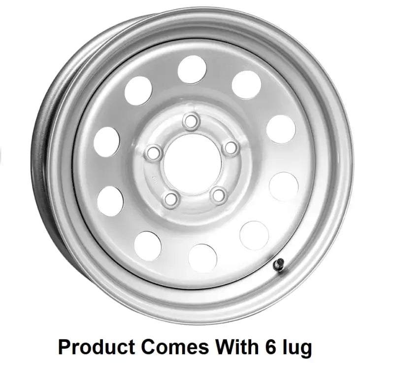 MX560655SM1BX Taskmaster Steel - 15X6 6X5.5 Silver Mod Boxed - Trailer Wheel