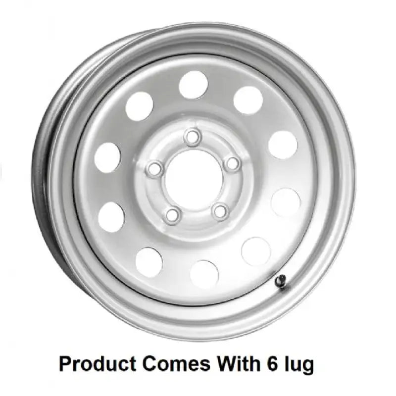 MX560655SM1BX Taskmaster Steel - 15X6 6X5.5 Silver Mod Boxed - Trailer Wheel