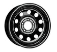 Black steel wheel with circular cutouts for MX660865BDX1CHDBX Taskmaster Steel dual boxed truck wheels